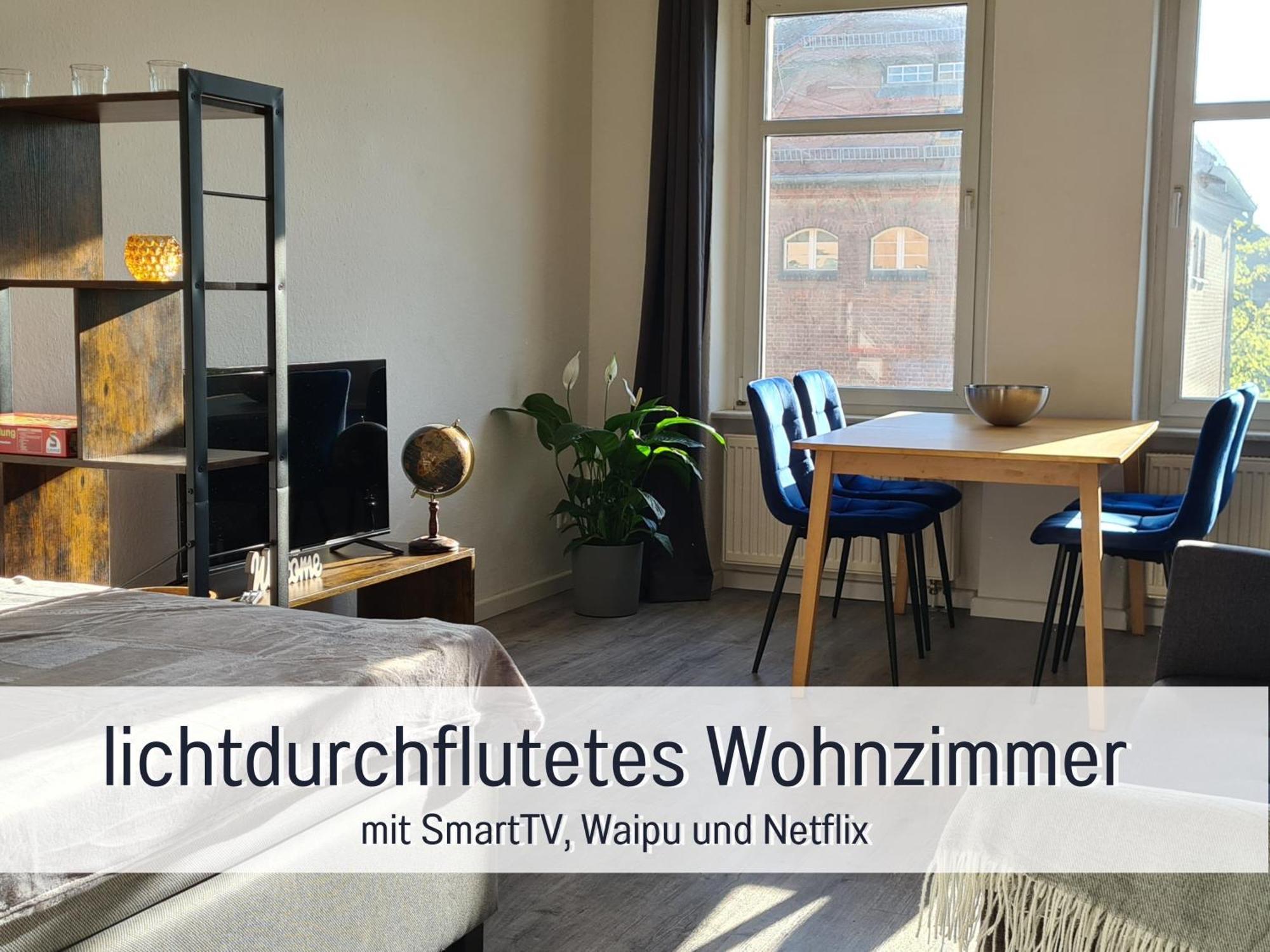 Lichtdurchflutete Moderne Stadtwohnung, Kueche, Waschtrockner, Smarttv Бранденбург Екстериор снимка